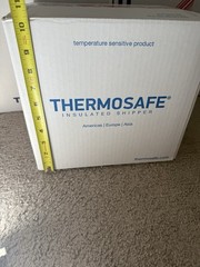 NEW THERMOSAFE Insulated Shipper Container Styrofoam COOLER 8X6X9 inside