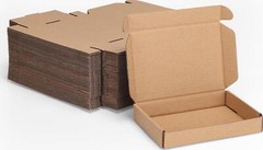MEBRUDY 6x4x1 Inches Shipping Boxes Pack Of 50, Small Corrugated Cardboard Box