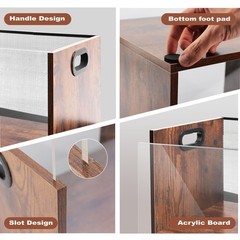 Vinyl Record Storage Crate 2 Pack, Holds up To 60 LPs, Album Visible Storage …