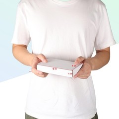50 Pack Shipping Boxes 6x4x1 Inch, Small White Corrugated Cardboard Mailer
