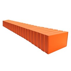 Orange Shipping Box L10.5xW6.3xH2 inch Hard Corrugated Cardboard Gift Wrap