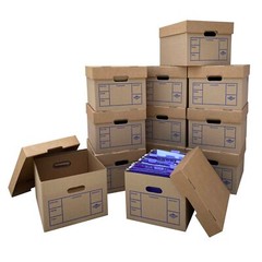 UBMOVE Office Moving Storage Boxes (12 Pk) Miracle File Moving Boxes 15x12x10