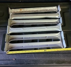 LOT OF 6 Wardrobe moving storage box 18” Metal hanging bars BARS ONLY NO BOX