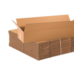Corrugated Shipping Boxes 34x10x6 Inch Long Carton Pack of 10