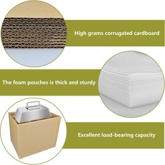 5 Sets Moving Boxes with Divider Kits,16 x 12 x 13 Inch Glassware Dish Packin…