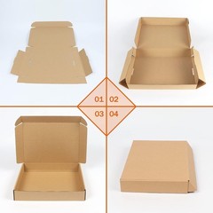 25-Pack Corrugated Mailers, 15.8 x 11.8 x 2 inches | Brown Shipping Box