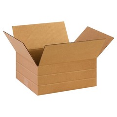 Partners Brand 14 x 12 x 6 Corrugated Cardboard Boxes, 14L x 12W x 6H, Pack of ,