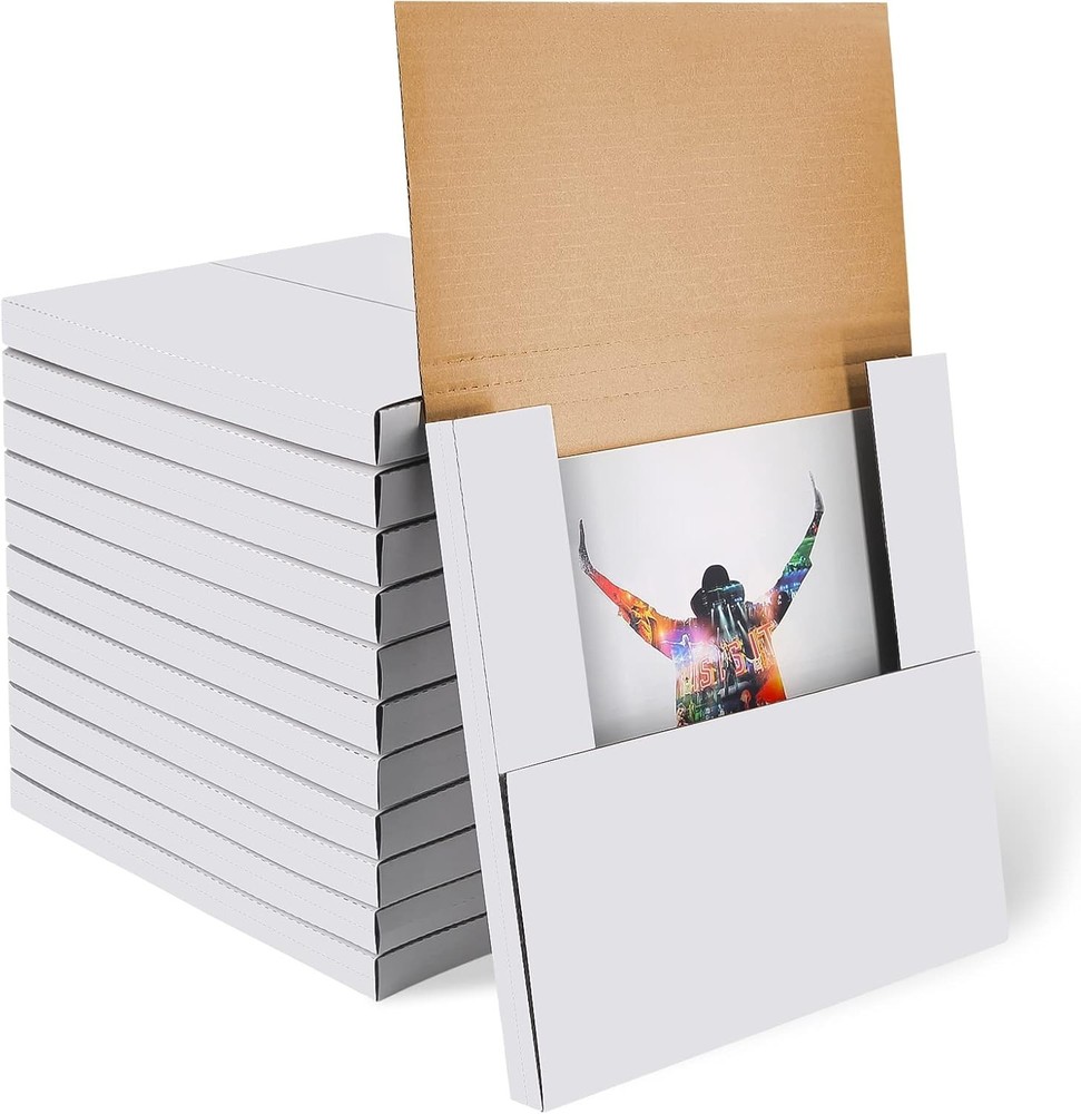 100PCS Record Album Mailers Shipping Box Laser Disc Mailers 12.5″ x 12.5″ x 1″