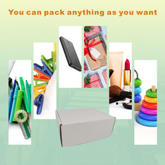 50 Pack 7X6X3” Small Shipping Boxes, Corrugated Cardboard Mailers for Business,