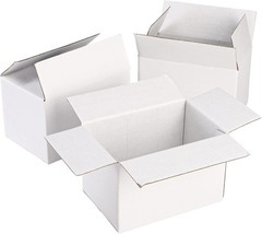 Space-Saving 40 Pack Corrugated Boxes, 6x4x4 – Easy Assembly for Shipping Needs