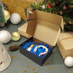 30 Pack 8x6x3 inches Black Shipping Boxes, Corrugated Mailer Boxes, Packaging Bo