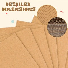 50 Pack Corrugated Cardboard Sheets Flat Hard Cardboard Inserts Back to Schoo…