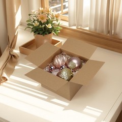 40-Pack 7x7x5 inch Brown Corrugated Cardboard Shipping Boxes for Packing