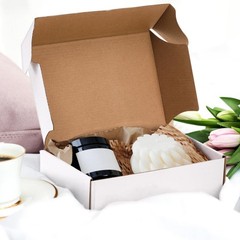 30 Pack Shipping Boxes for Small Business, 9 x 6 x 3 Inches White Small Cardb…
