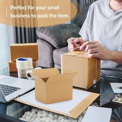 Brand New 6x4x4 Shipping Boxes 30-Pack Brown Cardboard Mailers for Small Busi…
