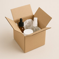 25 Pack 4x4x4 Shipping Boxes | Corrugated Cardboard Mailing Packing Cartons