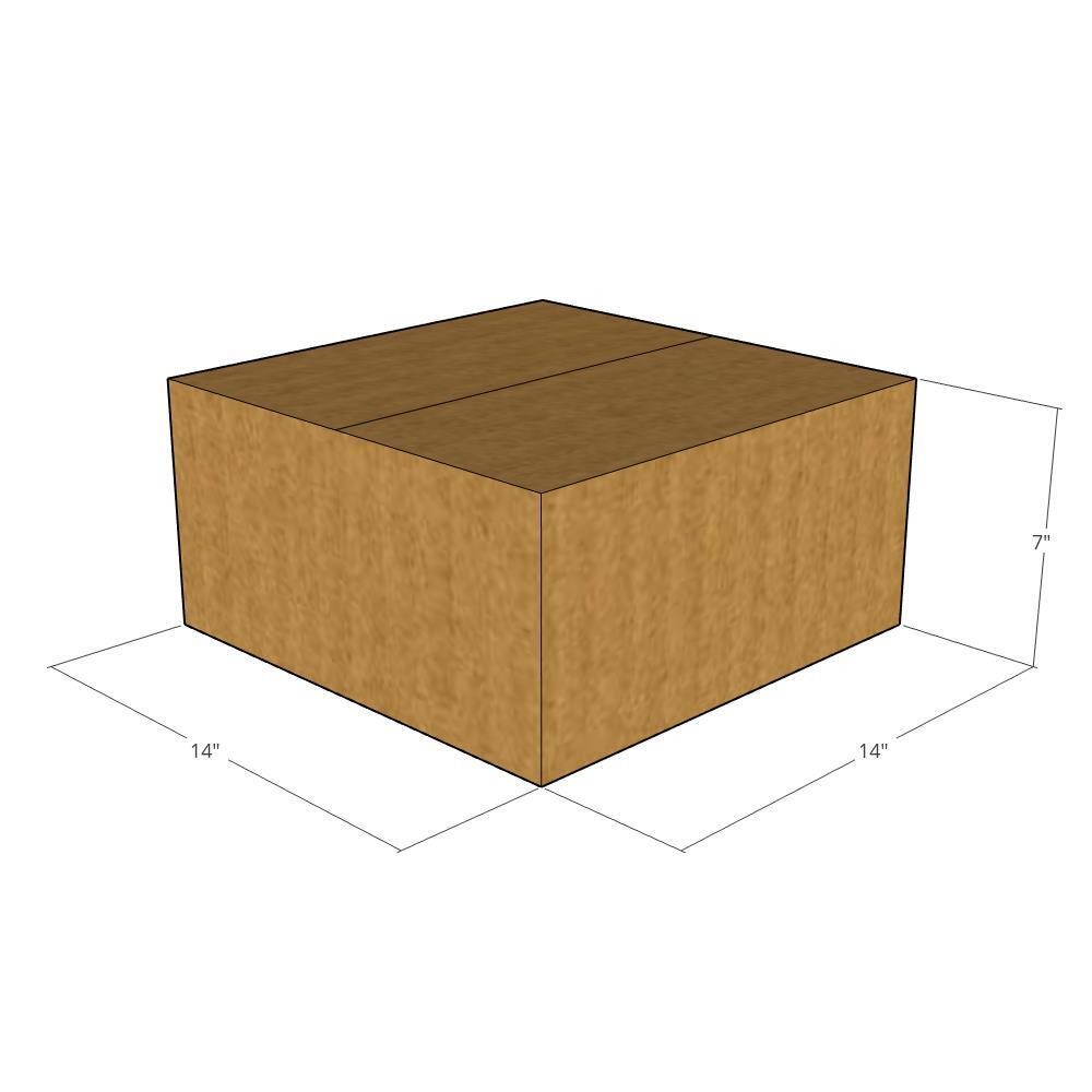 14x14x7 Corrugated Shipping Boxes 32 ECT Single-Wall, 15/Pack