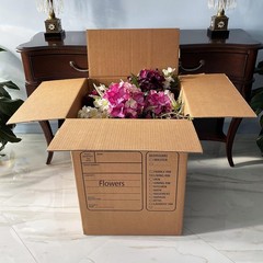 Moving Boxes with Handles, 10 Premium Large, 18 x 18 x 24, Brown, BOXINDSLAR10