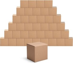 Brand New 40 Pack Small Brown Cardboard Shipping Boxes 5x5x5
