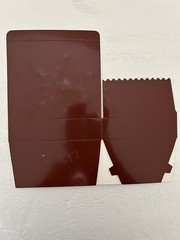 Paper Mart 1PC CHOCOCLATE TUCK TOP CANDY BOX 6-3/8 in x 5-3/8 in x 1-1/2 in