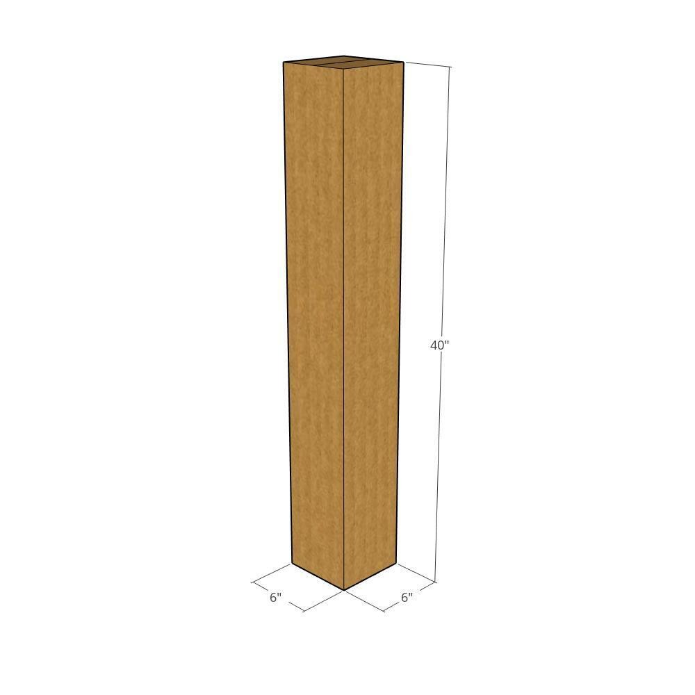 25 6x6x40 Kraft Brown Corrugated Shipping Boxes 32 ECT Single-Wall New