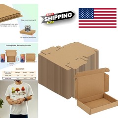 Small Cardboard Shipping Boxes 6x4x1 Inches Pack of 100 for Mailing and Packing
