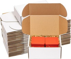 White Corrugated Mailers MANY SIZES 20-60 Pack Shipping Packing Boxes Box Mailer