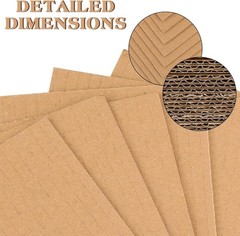Durable 50 Count Flat Cardboard Inserts: Perfect for Art Projects & Shipping