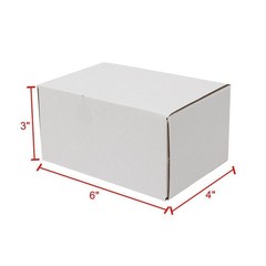 50 Pieces – 6″x4″x3″ CORRUGATED MAILERS Shipping Packing Paper Boxes Mailers NEW