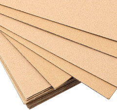 200 Pack 6 X 4 Inch Brown Corrugated Cardboard Sheets, 1/8 Inch Thick Flat Corru