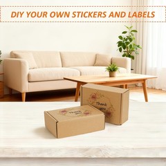 50 Pack 6x4x2 Inch Brown Corrugated Cardboard Shipping Literature Mailer