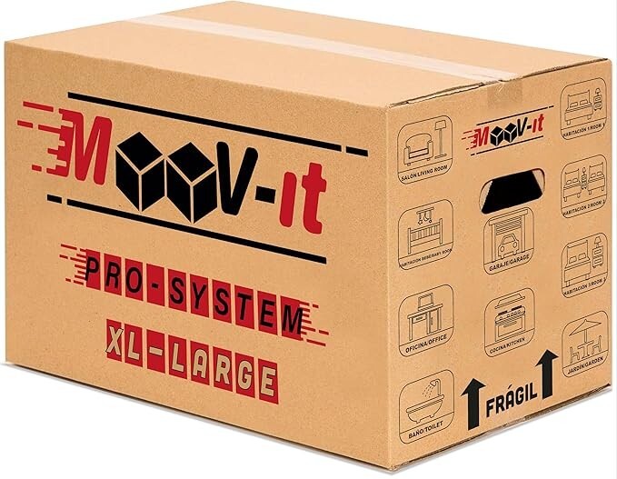 Pack of Cardboard Moving Boxes, 20″x10″x10″ (12 units)