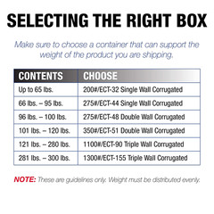 TLMD181812 Multi-Depth Corrugated Boxes, 18″ X 18″ X 12″, Kraft (Pack of 20)