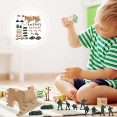 1 Set Mini Scene Model Toys Team Toy Soldier Figure Model Toys Soldier Toys