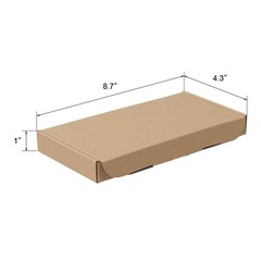 50pcs 8.7 “x 4.3” x 1 “(22x11x2.5cm) thickness 1.8mm aircraft box corrugated