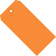 Shipping Tags, 4 3/4″ X 2 3/8″, 13 Pt, Orange, with Reinforced Eyelet, to Identi
