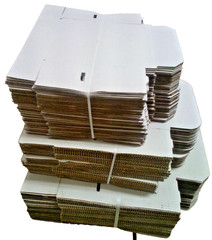 12x6x3 White Corrugated Shipping Mailer Packing Boxes 12″ x 6″ x 3″ 50/bundle