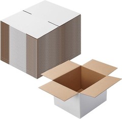 Moisture-Resistant 7x6x5 Cardboard Shipping Boxes – 40 Pack for Secure Mailing