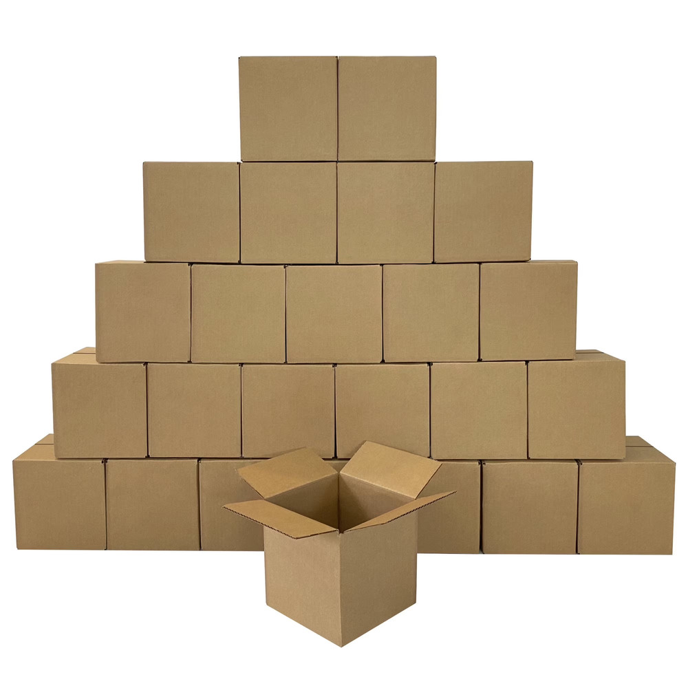 5x5x5 Inch Corrugated Shipping Boxes – 50 Pack