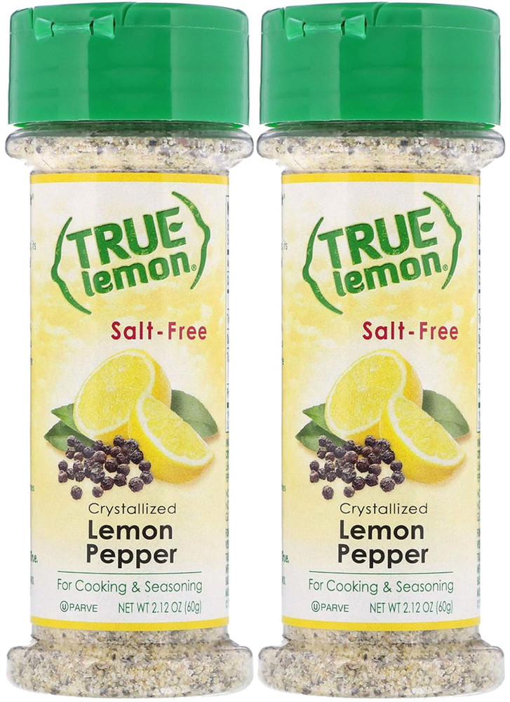 True Lemon Pepper Seasoning 2 Pack Natural No Salt Gluten-Free Flavor