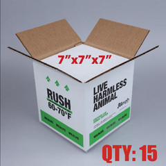 QTY 15 – Insulated Foam Reptile Shipping Box Boxes 7″x7″x7″ BRAND NEW