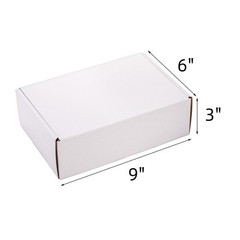 30 Pack Shipping Boxes for Small Business, 9 x 6 x 3 Inches White Small Cardb…