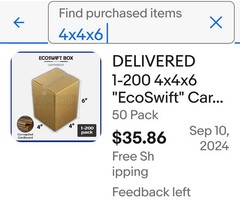 4x4x6 Eco Swift Cardboard Box ECT 23 lb 50 pack