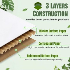 30 Pack Shipping Boxes for Small Business, 9 x 6 x 3 Inches White Small Cardb…