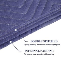 4 Pack Moving Blankets Heavy Duty 80″x72″ Quilted Packing Blankets for Moving…