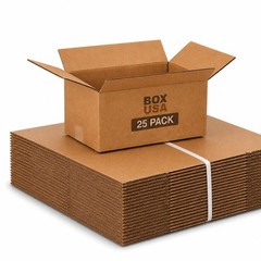 BOX USA 15 x 10 x 6 Corrugated Cardboard Boxes, Medium 15L x 10W x 6H, Pack of 2