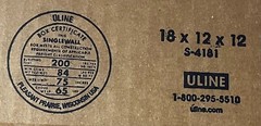18″ x 12″ x 12″ Cardboard Corrugated Box – SINGLE BOX