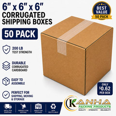 6x6x6 – 50 Cube Corrugated Shipping Packing Moving Mailing storage Cartons Boxes
