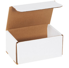 50 Pack 6x4x3 White Corrugated Shipping Mailer Packing Box Boxes 6″ x 4″ x 3″
