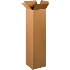 4x4x18 Corrugated Shipping Boxes Kraft Cardboard Mailer Cartons